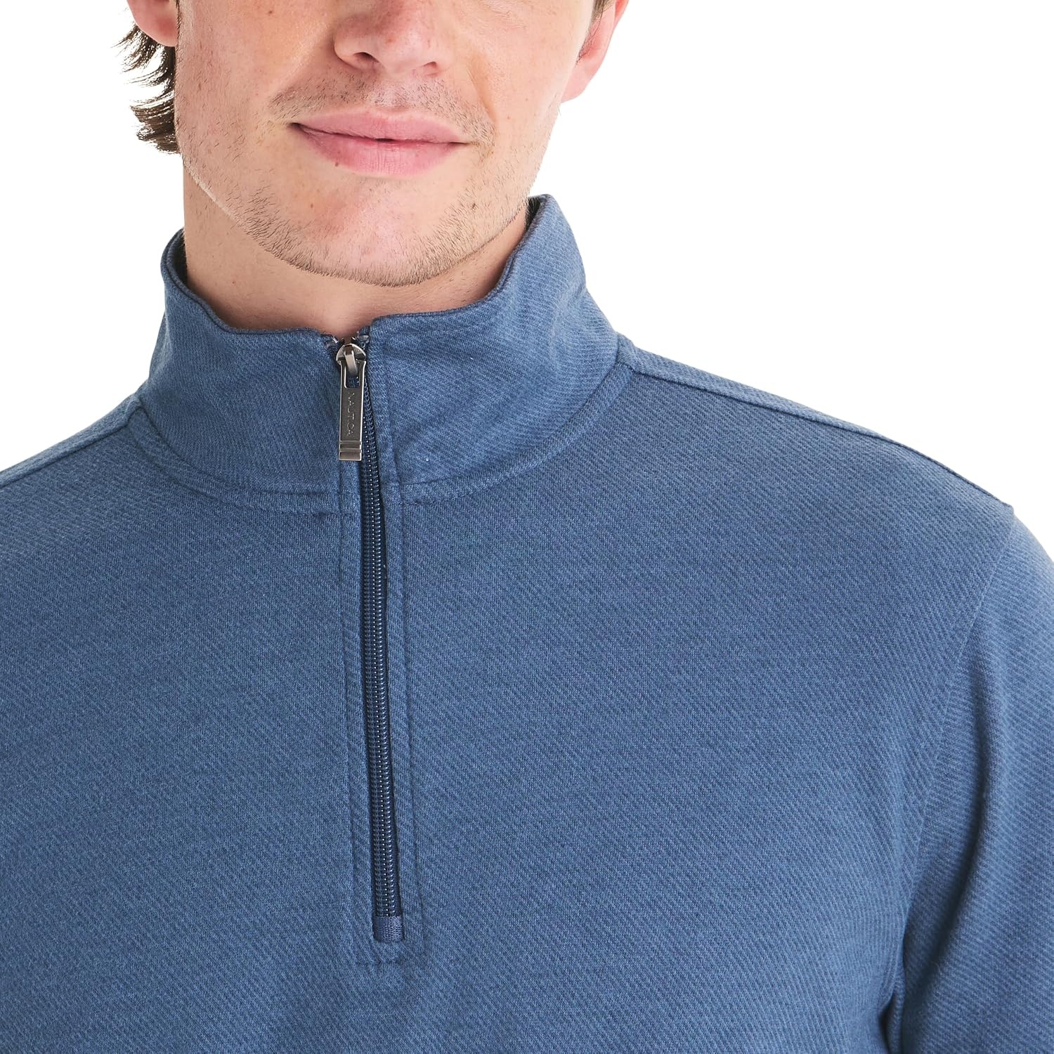 image:imageNautica Mens Twill Doubleknit Active TopWorkshirt Blue