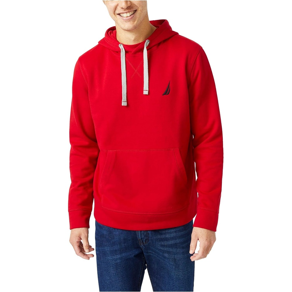 image:imageNautica Mens Mens Jclass Logo Fleece HoodieNautica Red