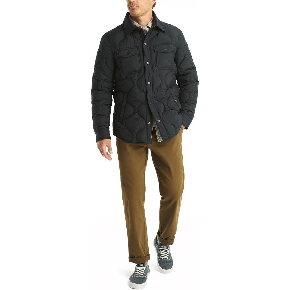 image:imageNautica Mens Nautica Tempasphere Quilted Shirt JacketNavy