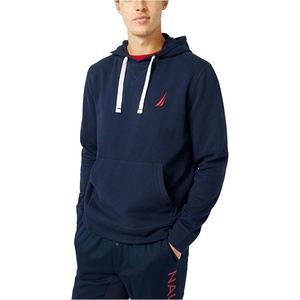Nautica Men’s Men’s J-class Logo Fleece Hoodie(Navy)