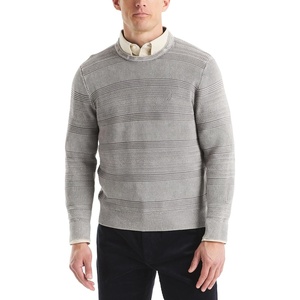 Nautica Men’s Men’s Stonewashed Crewneck Sweater(Frost Grey)