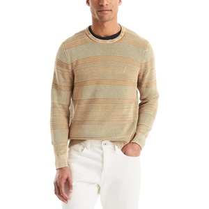 Nautica Men’s Men’s Stonewashed Crewneck Sweater(Honey Mustard)