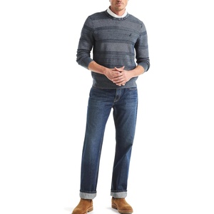 Nautica Men’s Men’s Stonewashed Crewneck Sweater(Navy Seas)