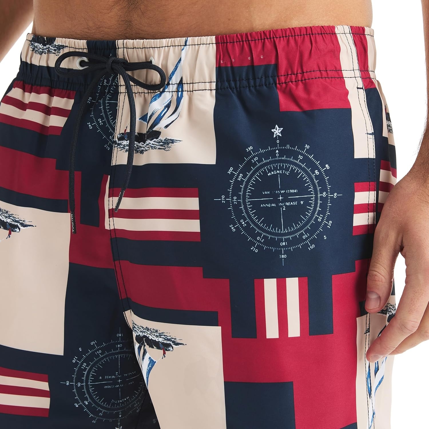 image:imageNautica Mens 6 Full Elastic Sleep ShortsNavy