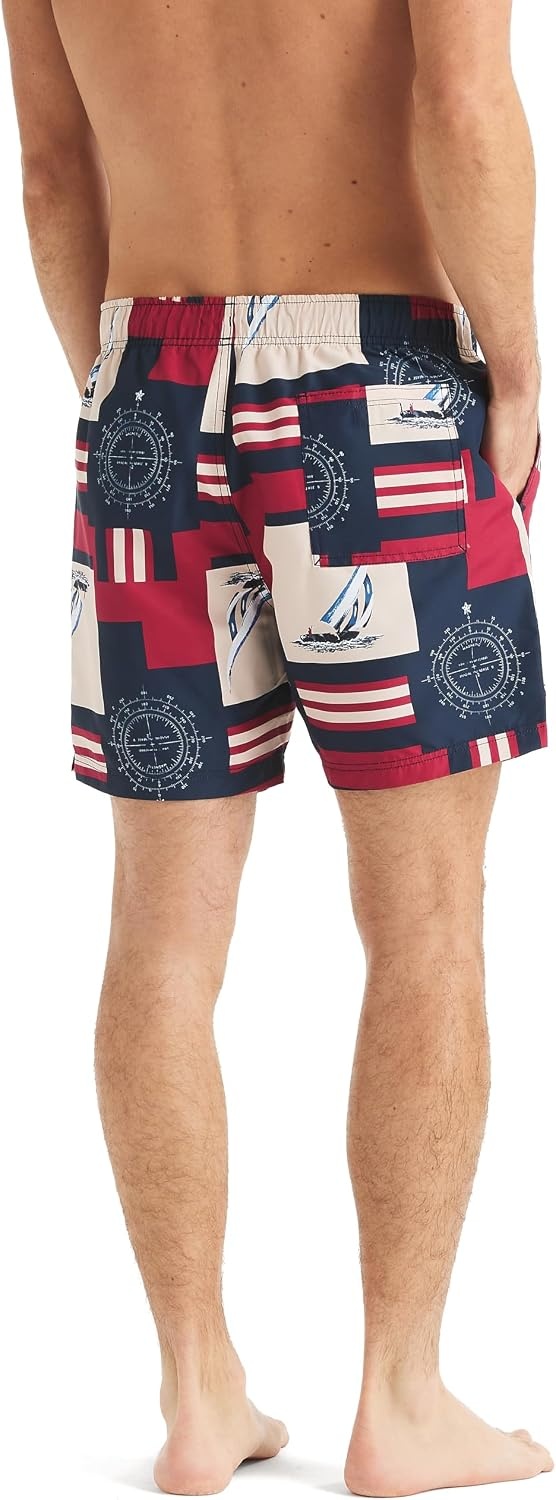 image:imageNautica Mens 6 Full Elastic Sleep ShortsNavy