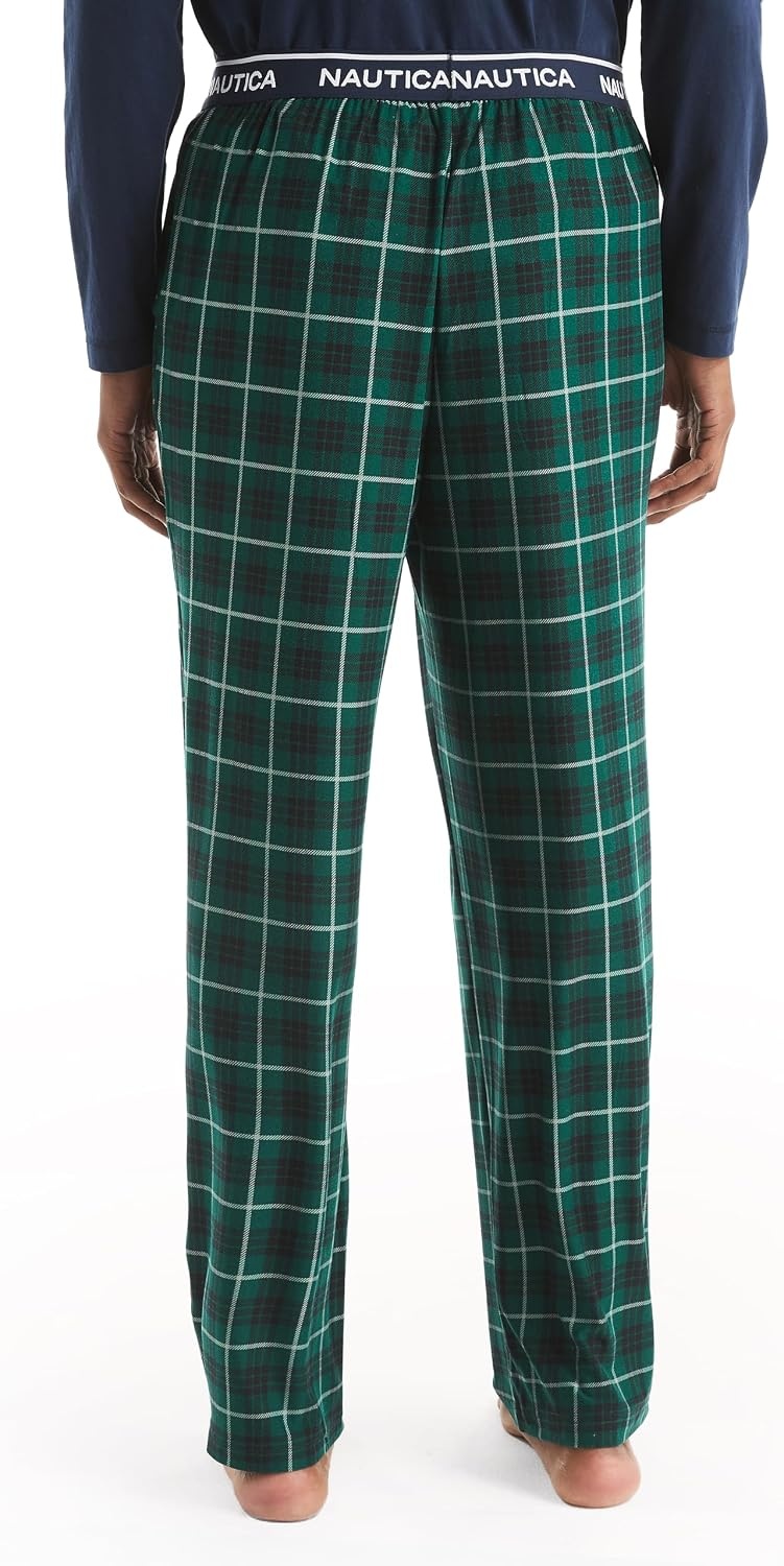 image:imageNautica Mens Restluxe Plaid Pajama PantsEmerald Yard
