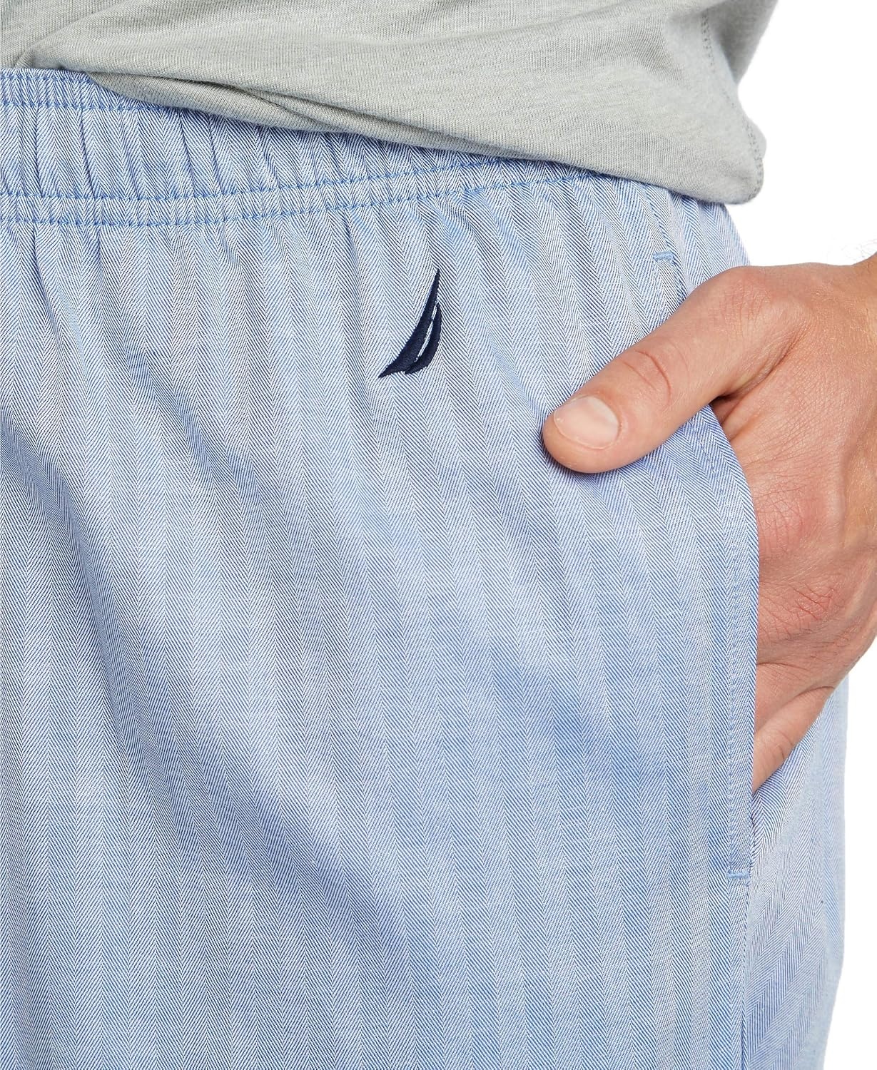image:imageNautica Mens Soft Woven Pajama PantBlue Bone
