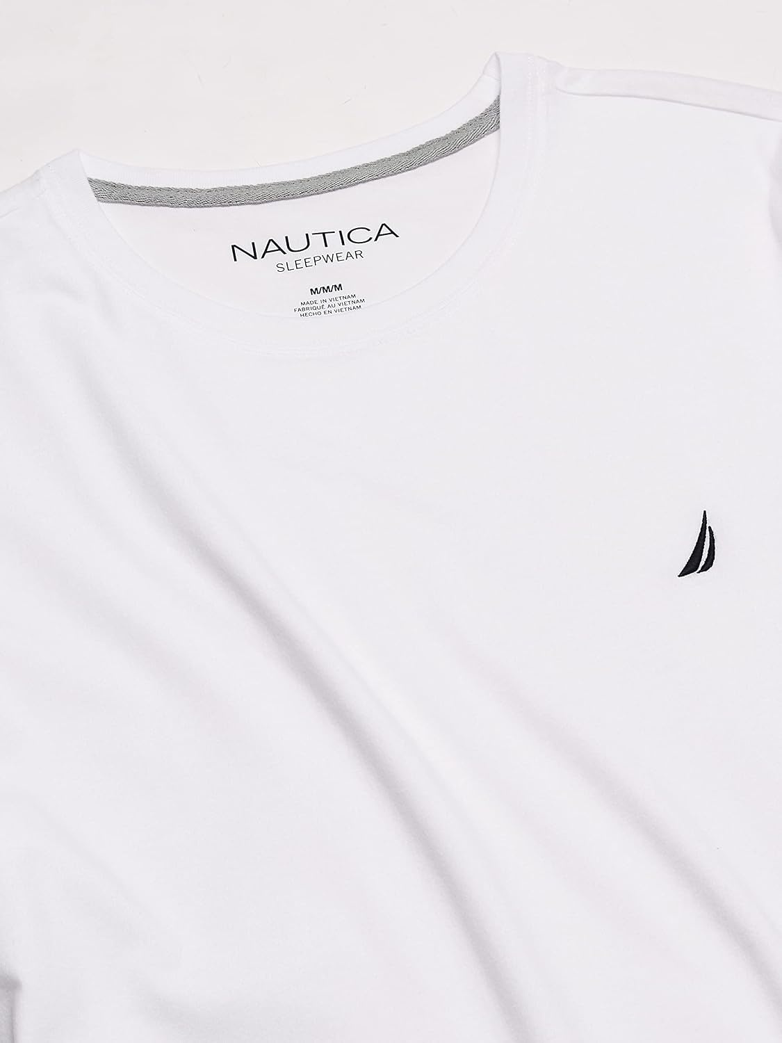 image:imageNautica Mens Striped Sleep TShirtBright White