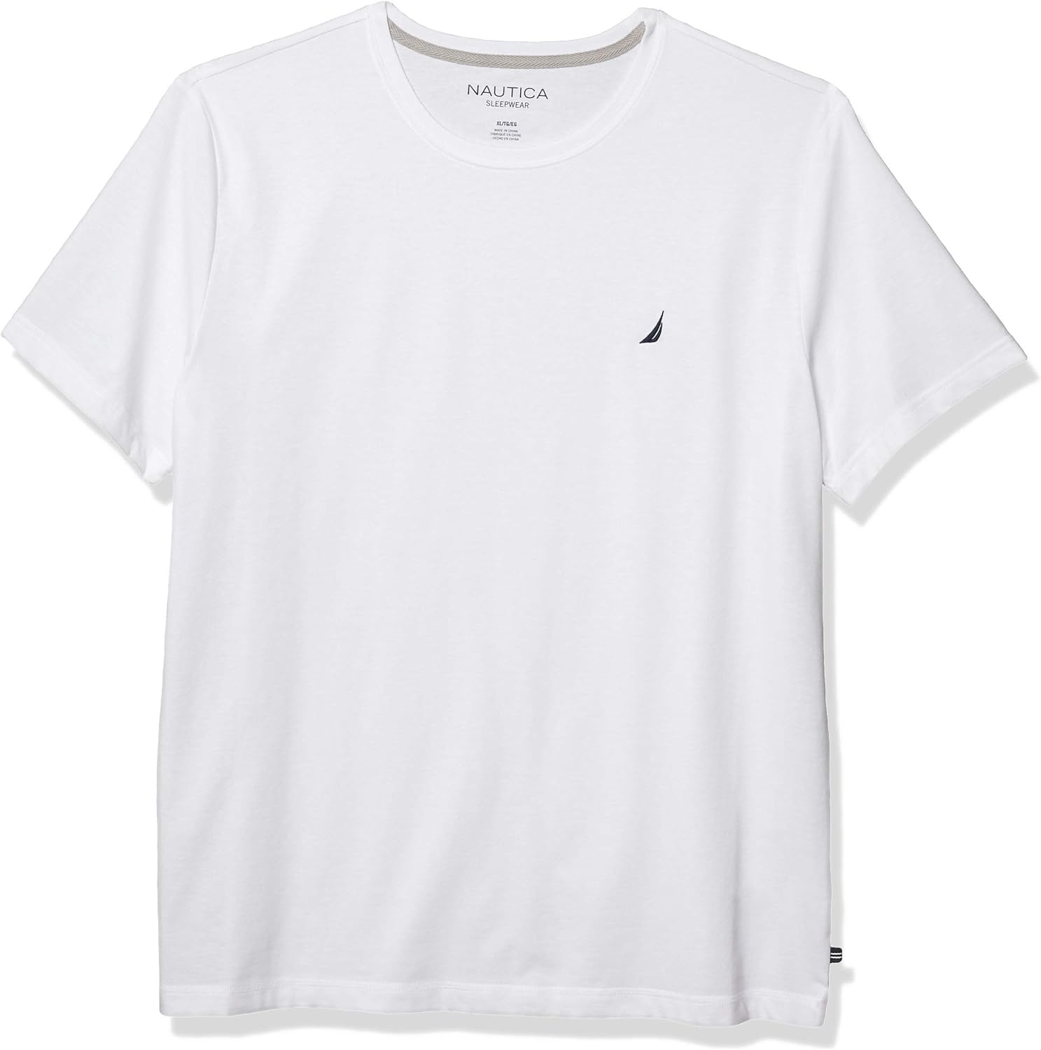 image:imageNautica Mens Striped Sleep TShirtBright White