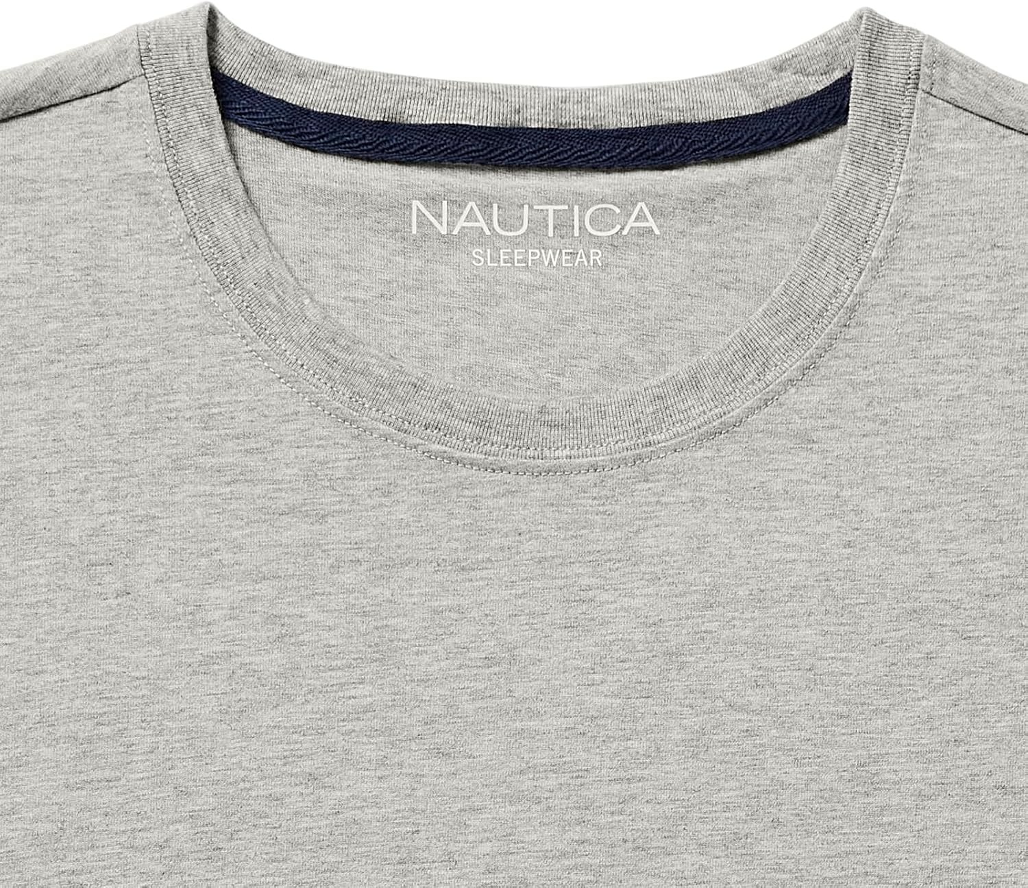 image:imageNautica Mens Striped Sleep TShirtGrey Heather