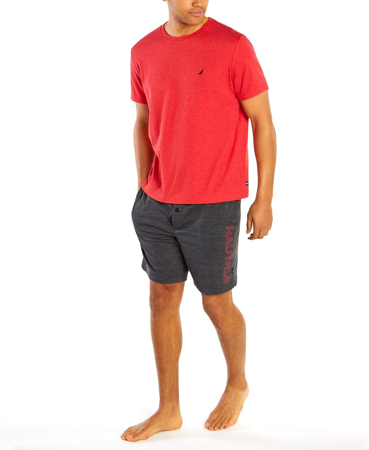 image:imageNautica Mens Striped Sleep TShirtMaritime Red