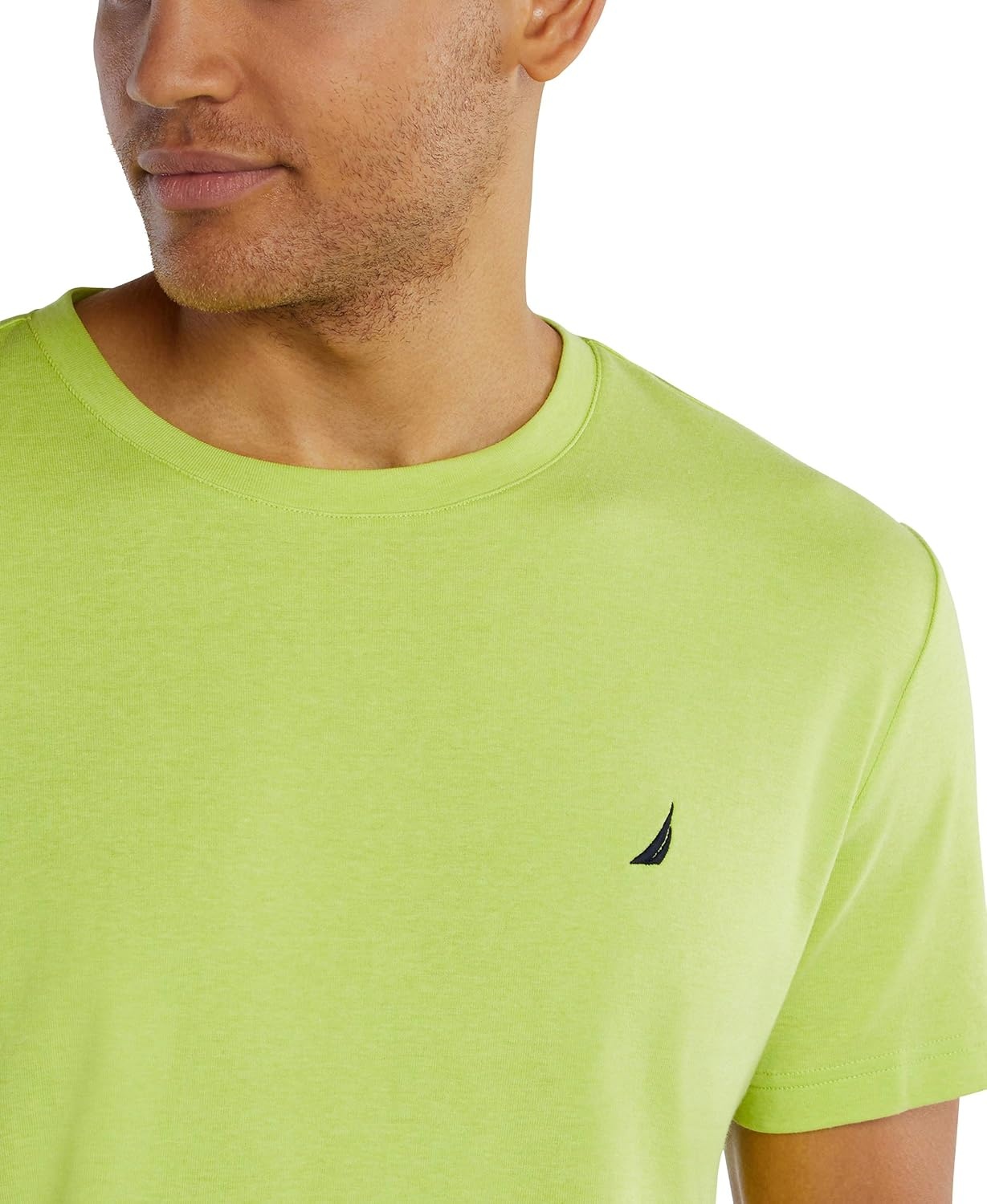 image:imageNautica Mens Striped Sleep TShirtTropic Lime