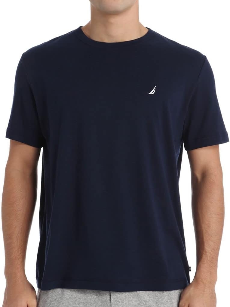 image:imageNautica Mens Striped Sleep TShirtTrue Black