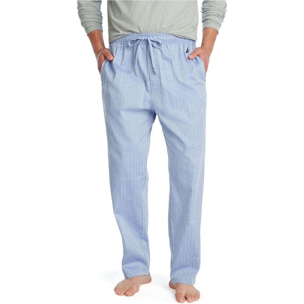 image:imageNautica Mens Soft Woven Pajama PantBlue Bone