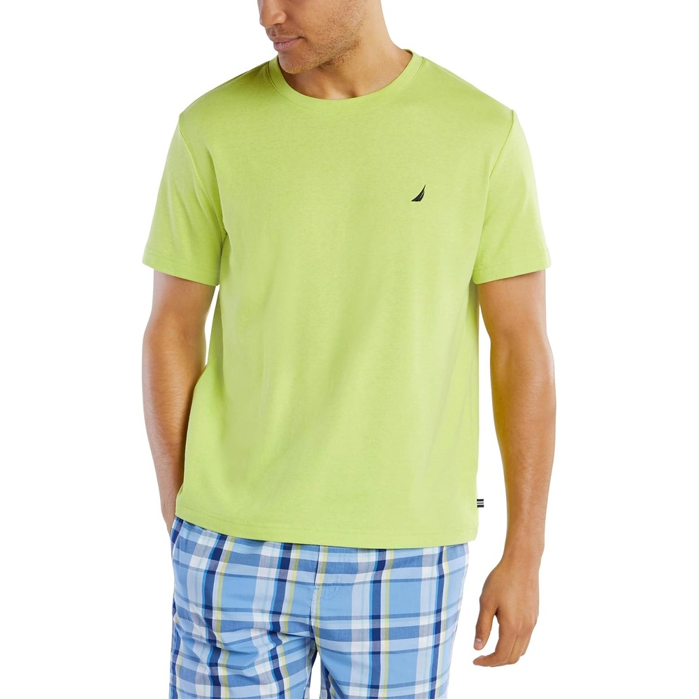 image:imageNautica Mens Striped Sleep TShirtTropic Lime