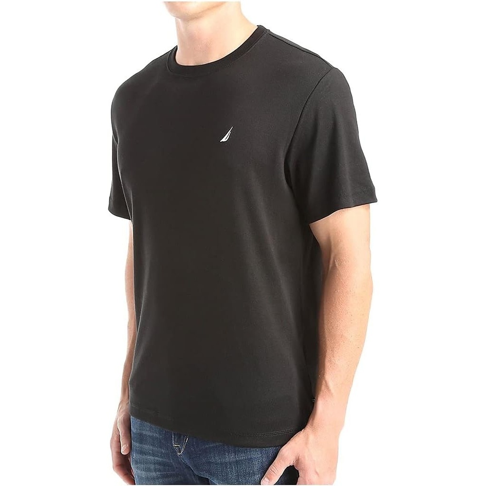 image:imageNautica Mens Striped Sleep TShirtTrue Black