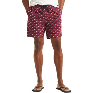 Nautica Mens 6″ Full Elastic Sleep Shorts(Nautica Red)