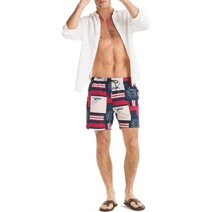 Nautica Mens 6″ Full Elastic Sleep Shorts(Navy)