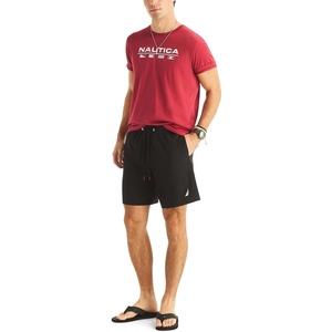 Nautica Men’s 7″ Full Elastic Sleep Shorts(True Black)