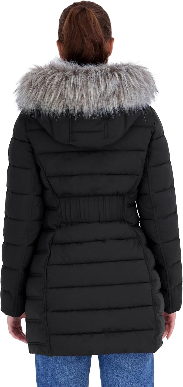 image:imageNautica Womens Stretch Puffer CoatBlack