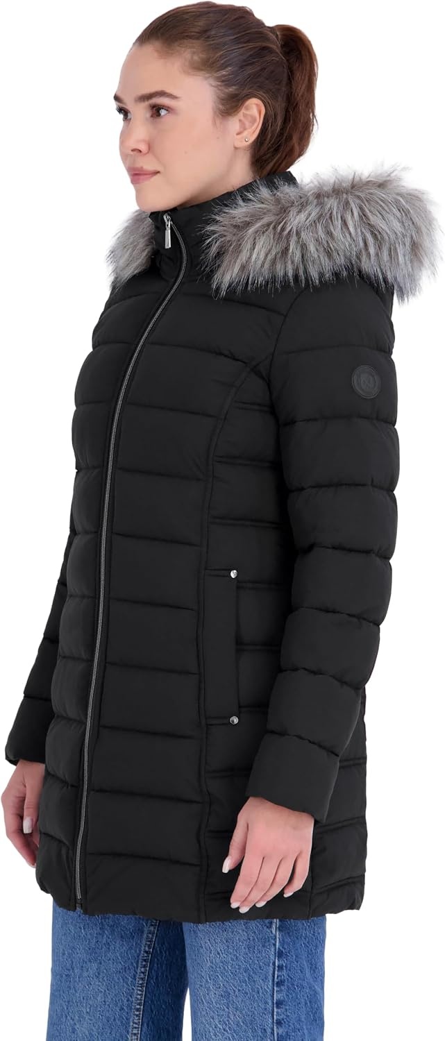 image:imageNautica Womens Stretch Puffer CoatBlack