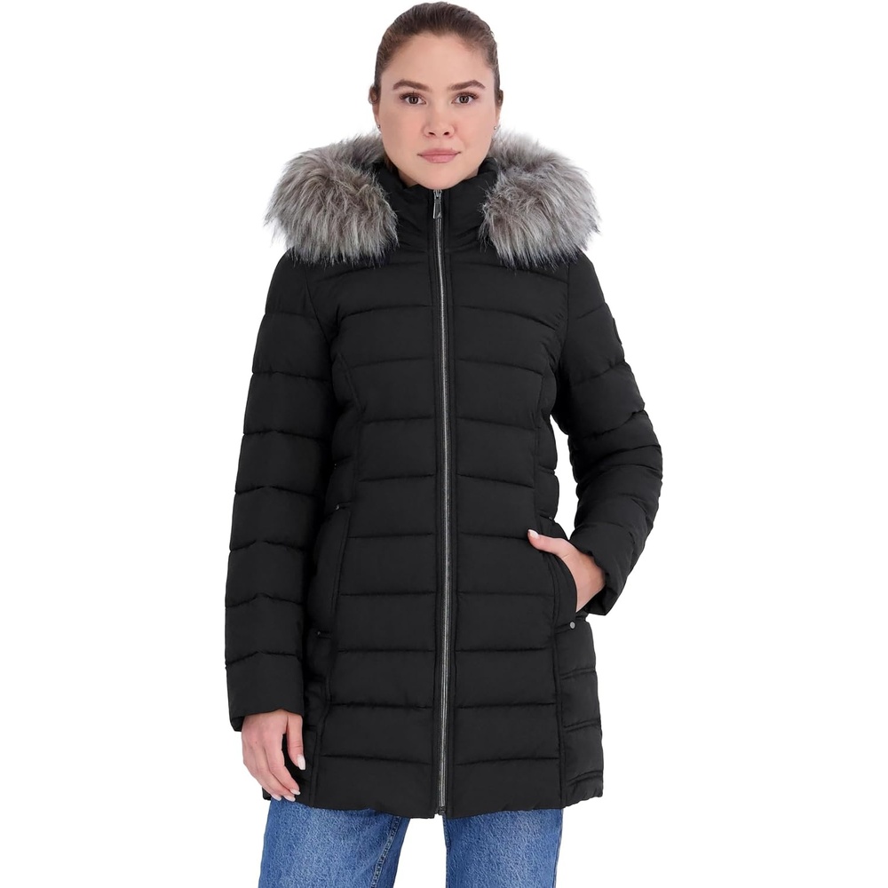 image:imageNautica Womens Stretch Puffer CoatBlack