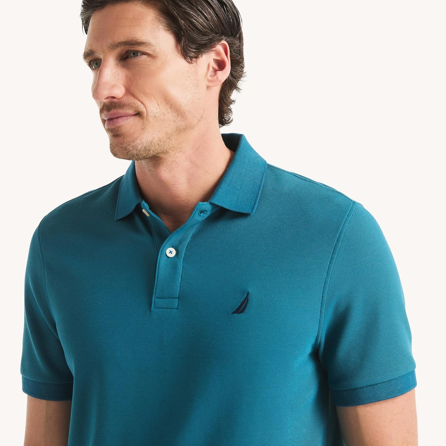 image:imageNautica Mens Classic Fit Deck Polo ShirtBlue Coral