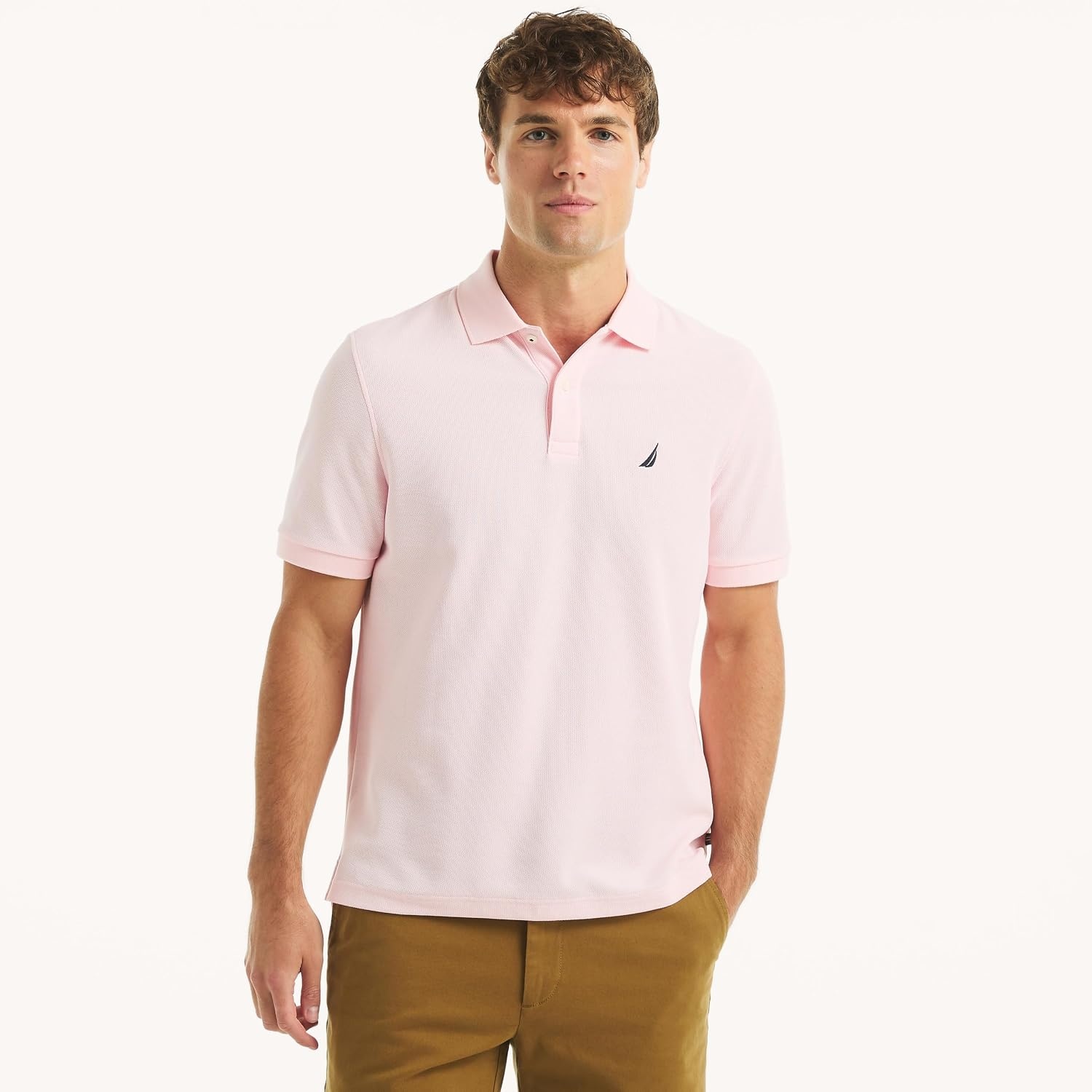 image:imageNautica Mens Classic Fit Deck Polo ShirtPale Orchid
