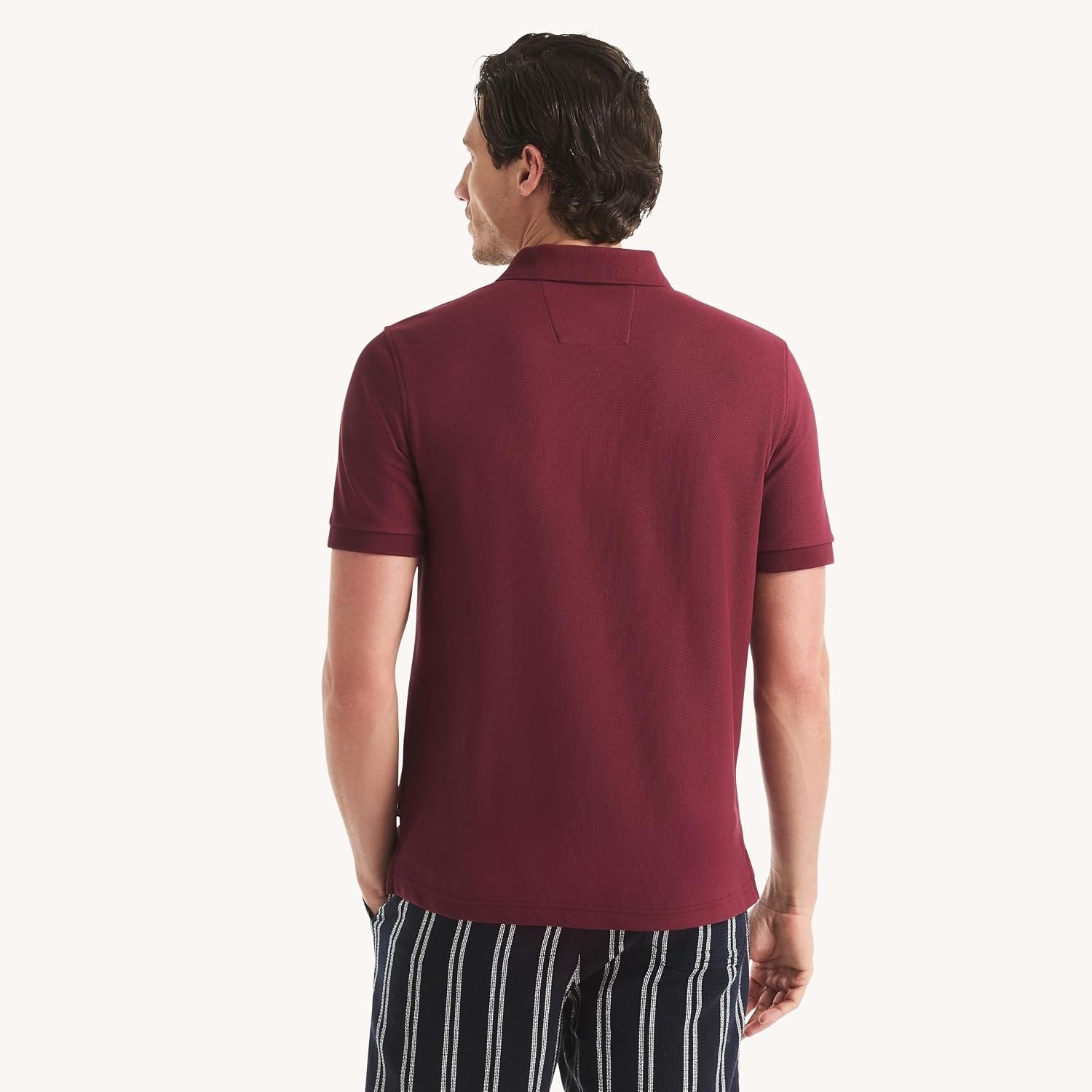 image:imageNautica Mens Classic Fit Deck Polo ShirtZinfandel