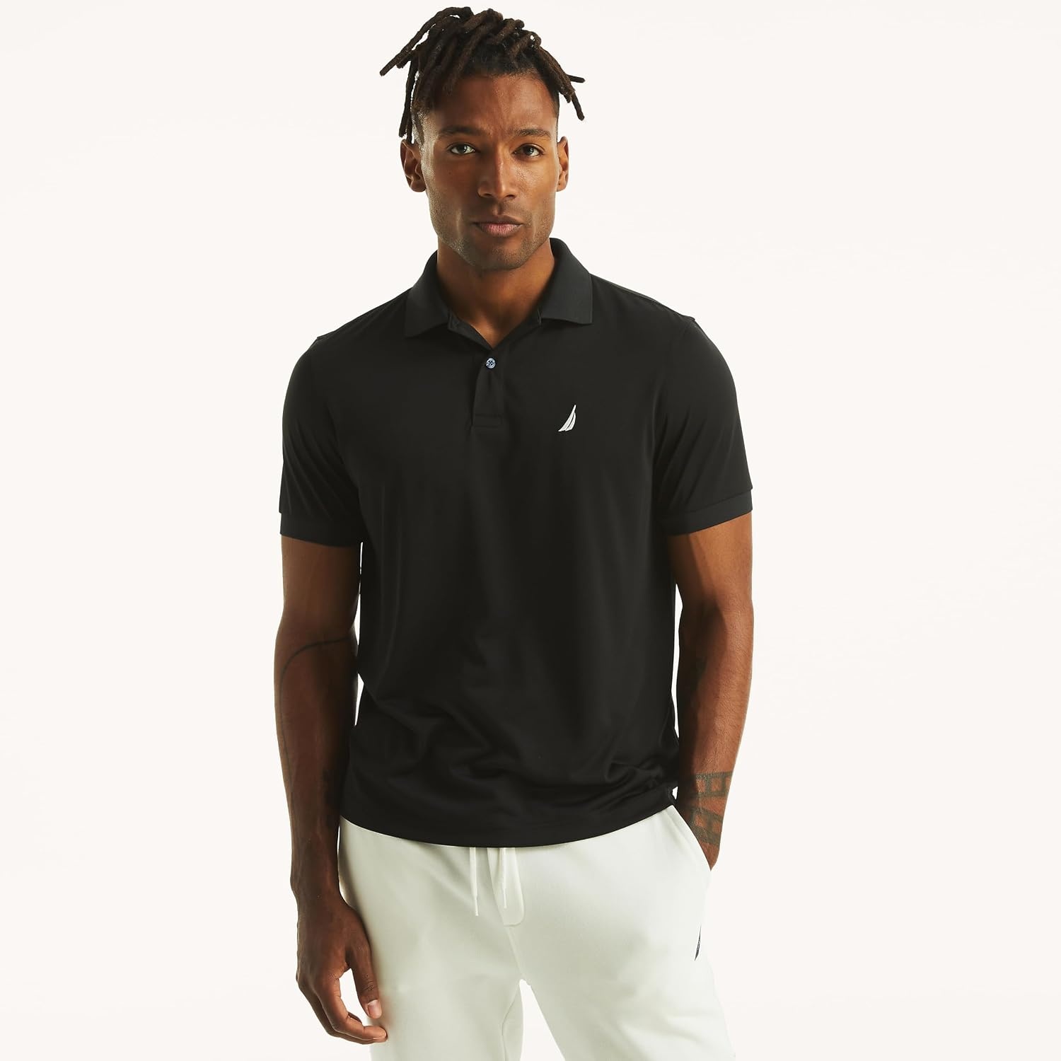image:imageNautica Mens Nautica Classic Fit Performance Polo ShirtTrue Black