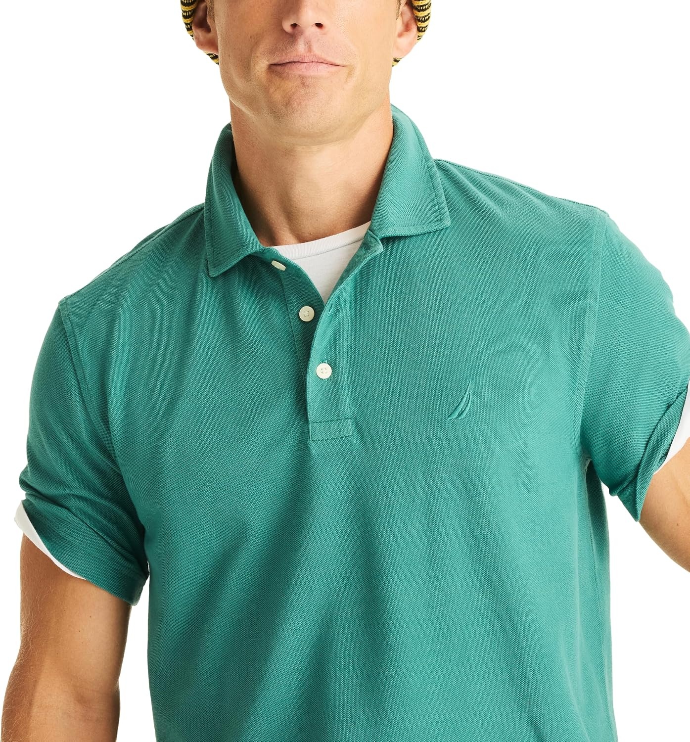 image:imageNautica Mens Nautica Mens Short Sleeve Polo ShirtBig Sur Green
