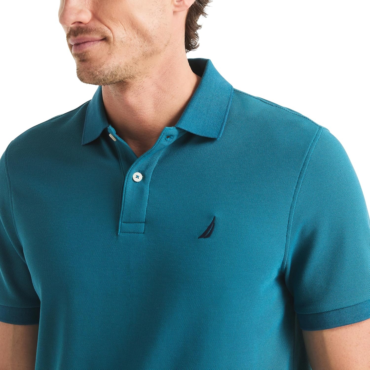 image:imageNautica Mens Performance Jersey PoloBlue Coral