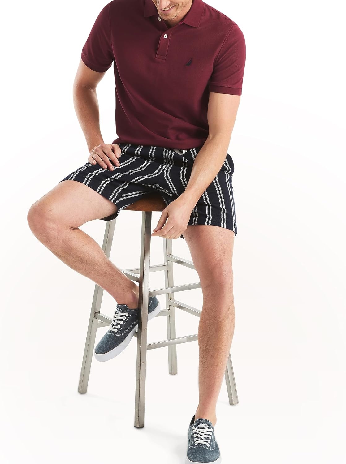 image:imageNautica Mens Performance Jersey PoloOcean Garnet