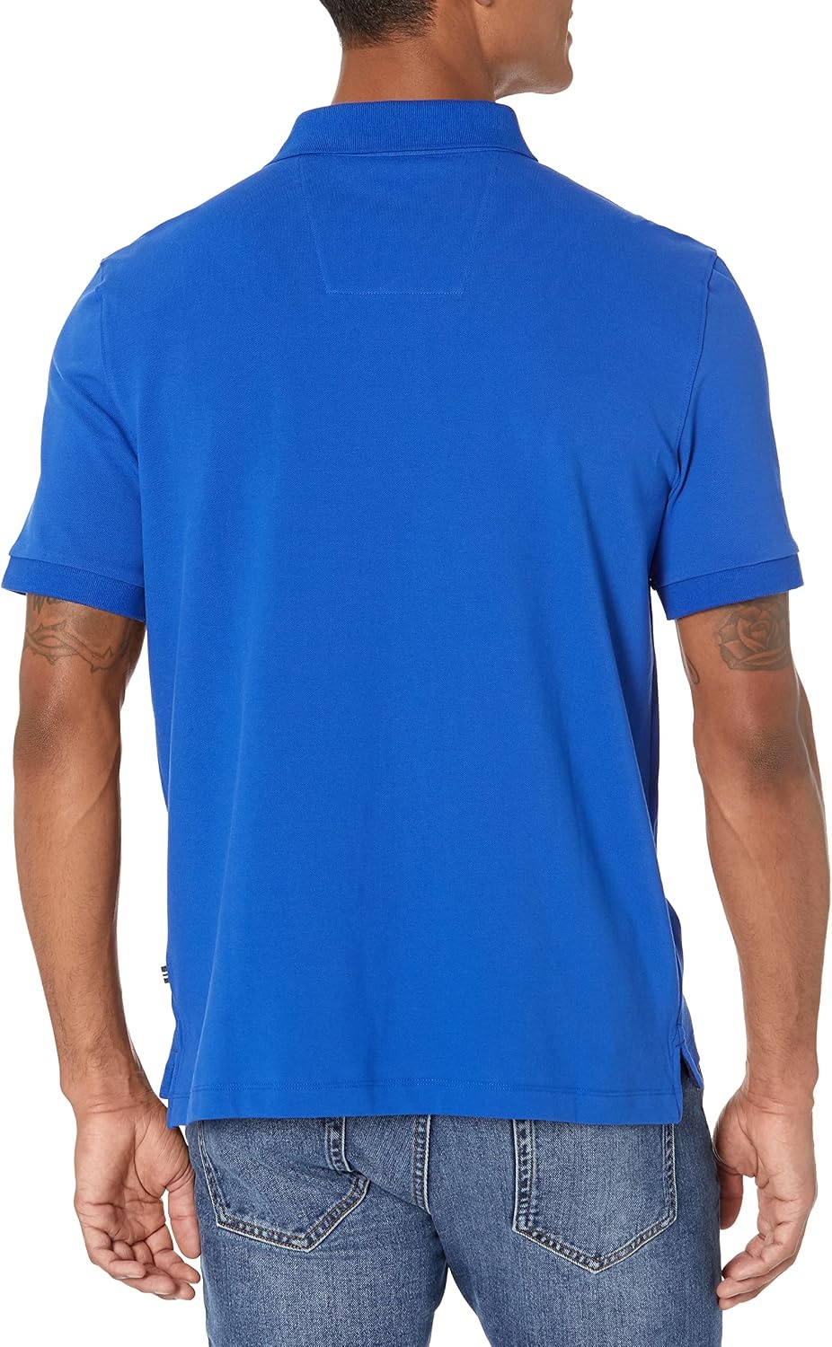 image:imageNautica Mens Short Sleeve Solid Stretch Cotton Pique Polo ShirtBright Cobalt