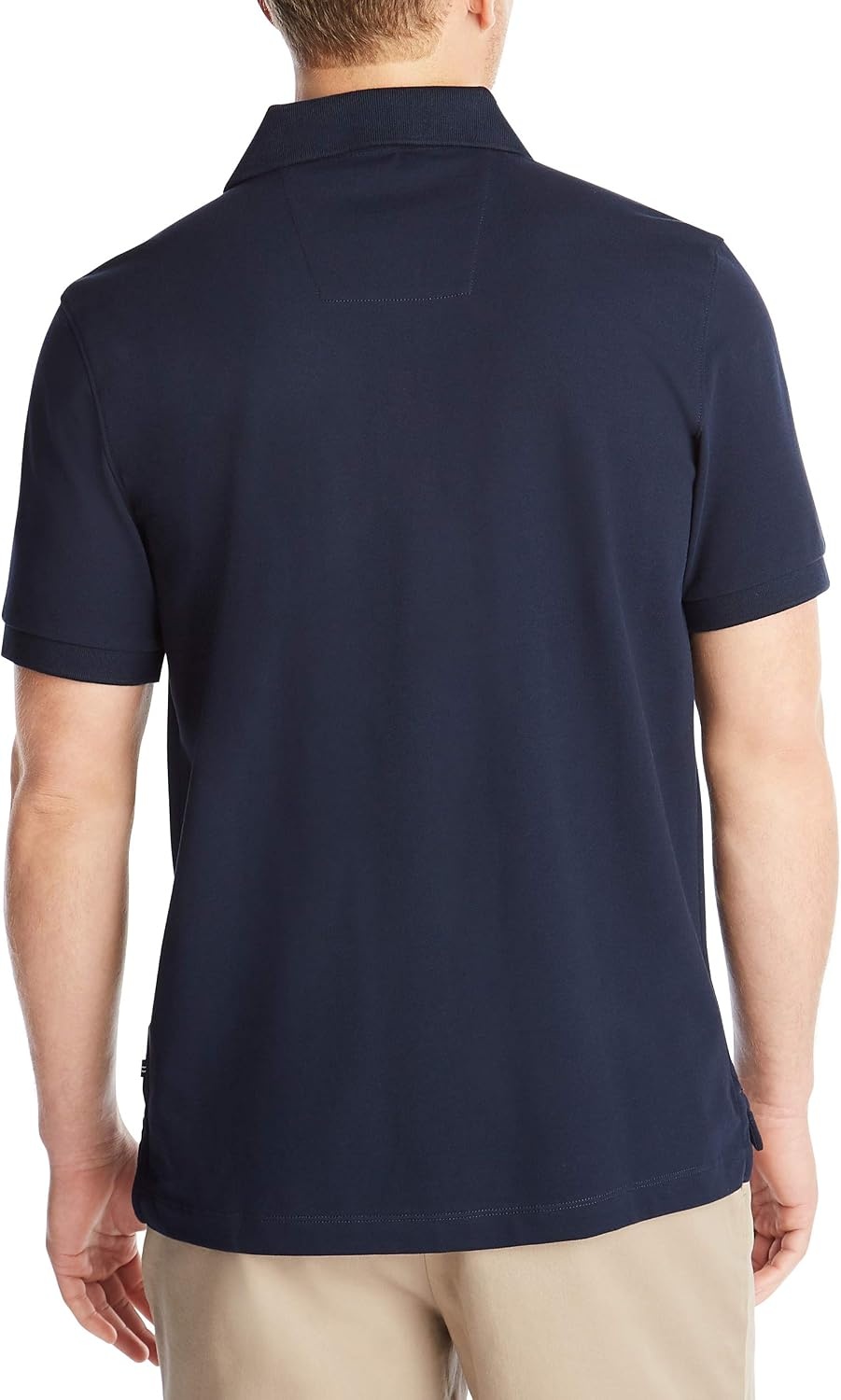 image:imageNautica Mens Short Sleeve Solid Stretch Cotton Pique Polo ShirtNavy