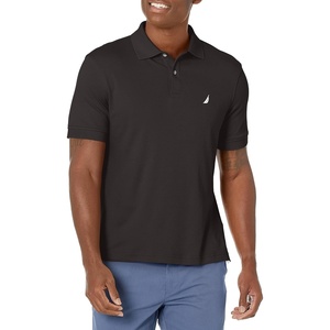 Nautica Men’s Men’s Classic Fit Interlock Polo(True Black)