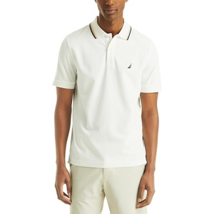 Nautica Men’s Textured Interlock Polo(Sail White)