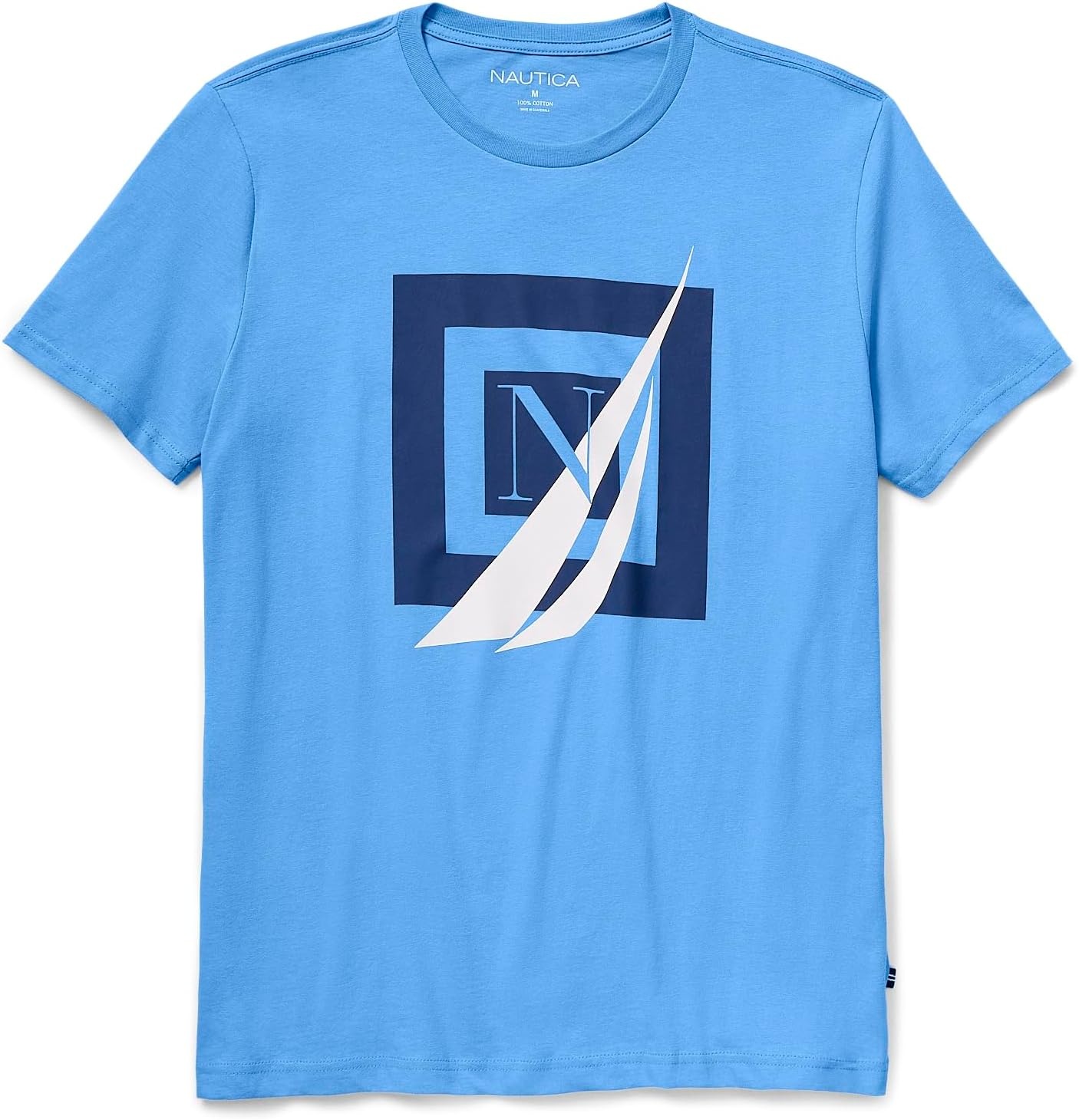 image:imageNautica Mens Short Sleeve 100 Cotton Nautical Series Graphic TeeRegatta
