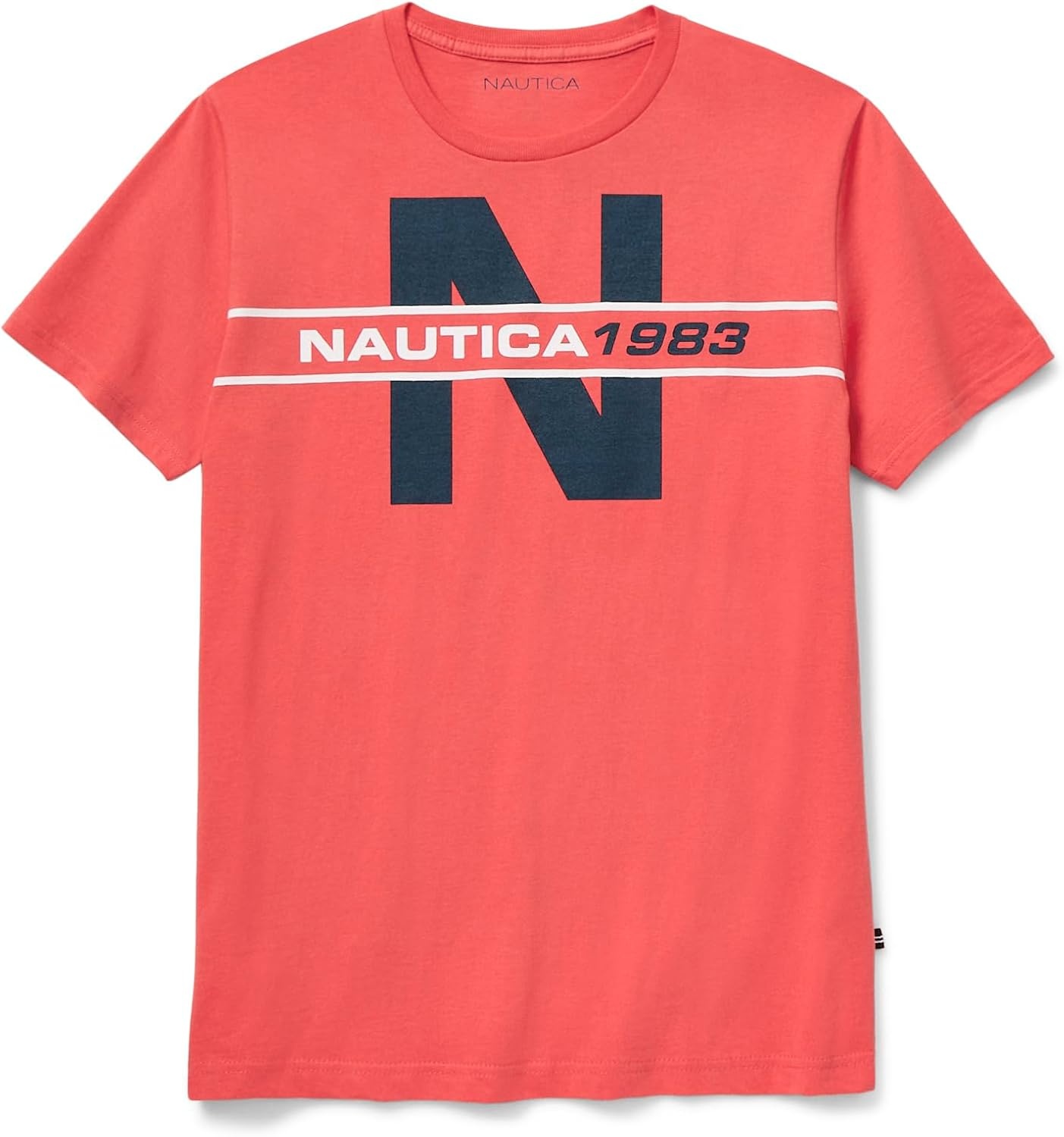 image:imageNautica Mens Short Sleeve 100 Cotton Nautical Series Graphic TeeSailor Red