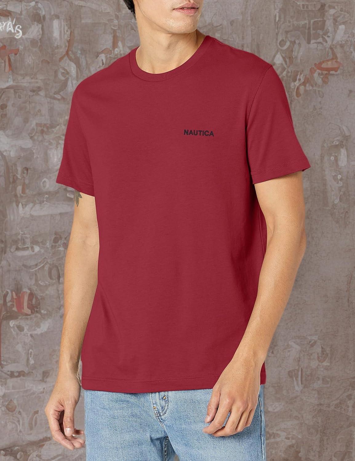 image:imageNautica Mens Short Sleeve Solid Crew Neck TShirt ShirtBarolo Solid