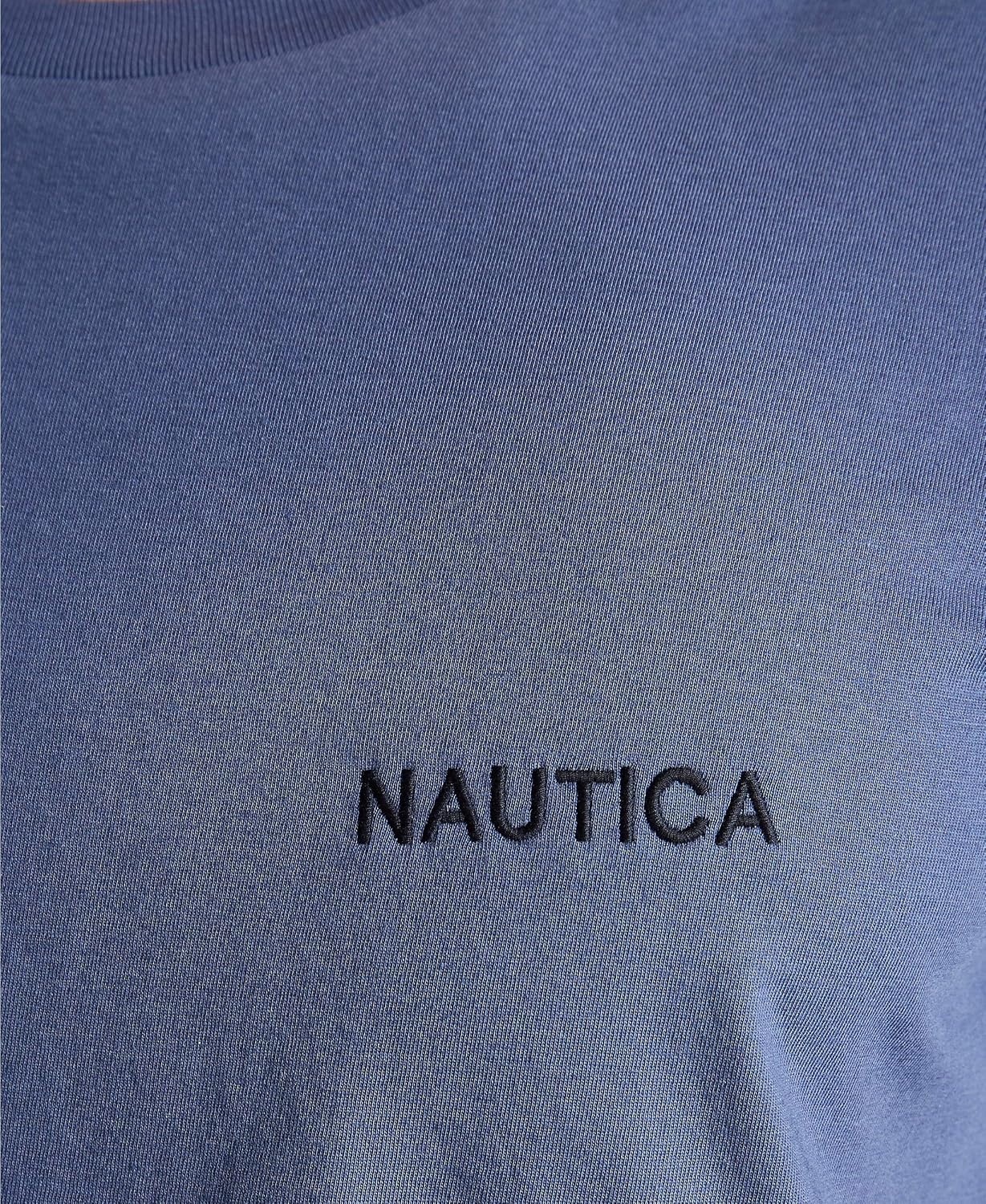 image:imageNautica Mens Short Sleeve Solid Crew Neck TShirt ShirtBlue Indigo