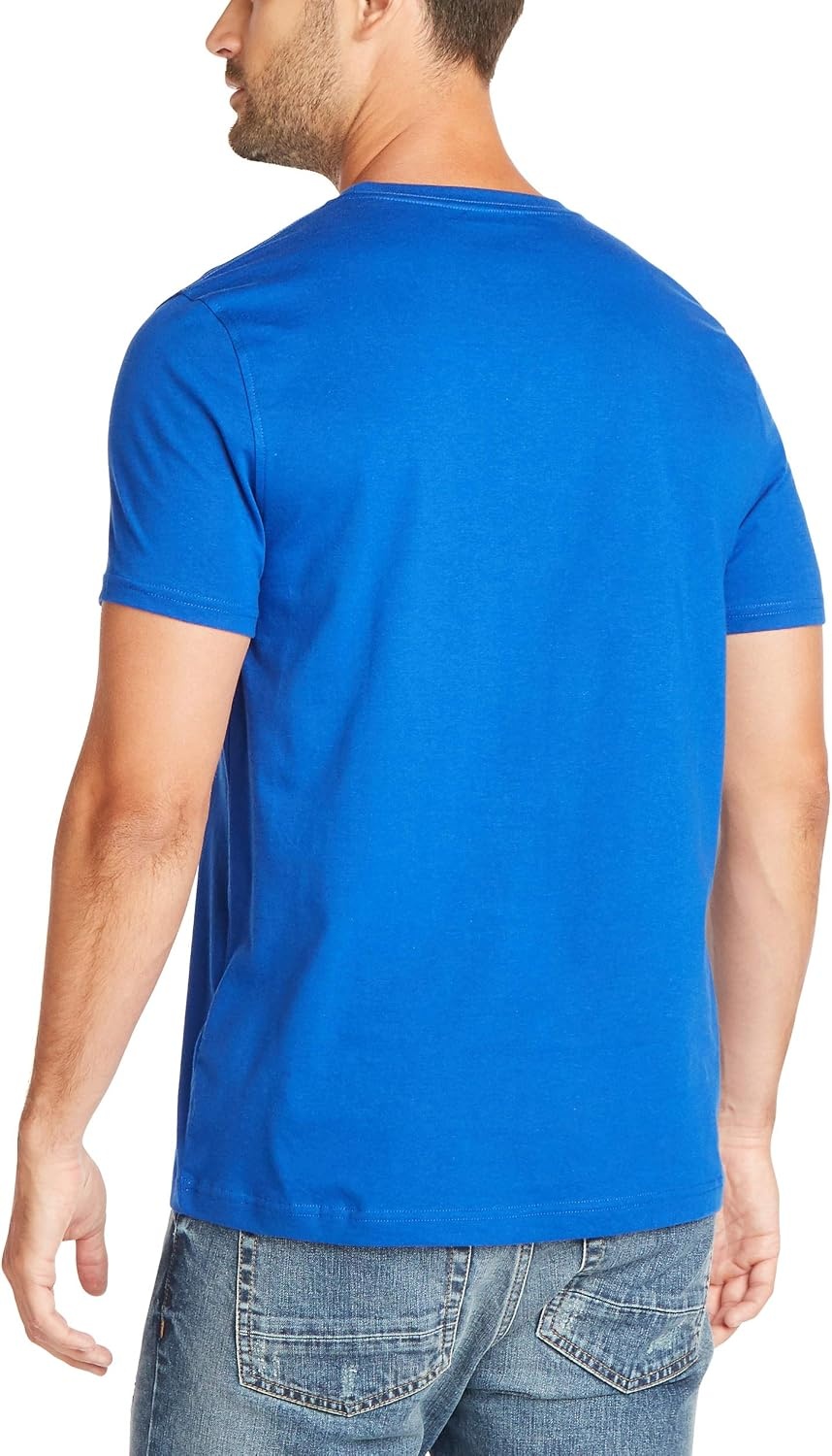 image:imageNautica Mens Short Sleeve Solid Crew Neck TShirt ShirtBright Cobalt Solid