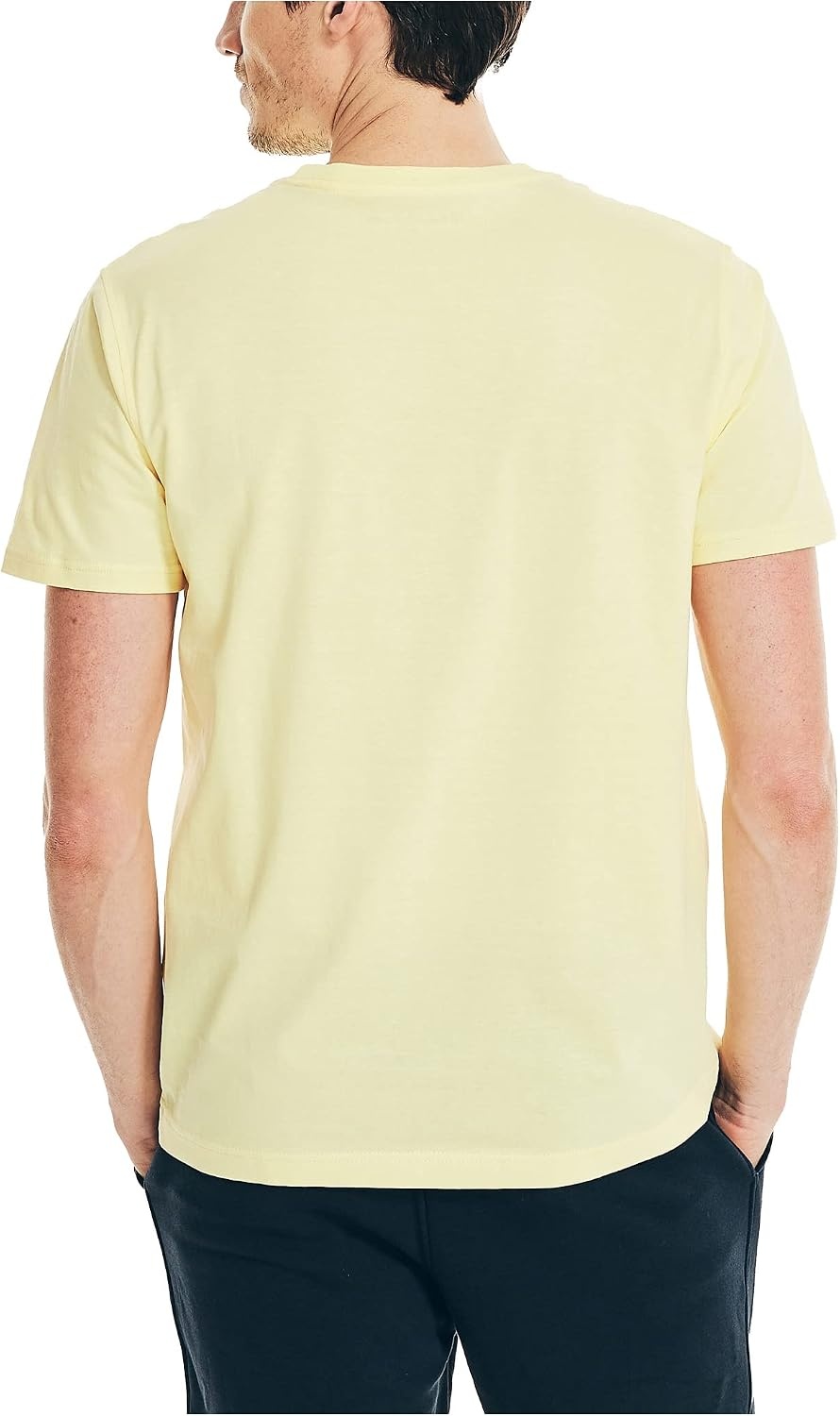 image:imageNautica Mens Short Sleeve Solid Crew Neck TShirt ShirtCorn Solid