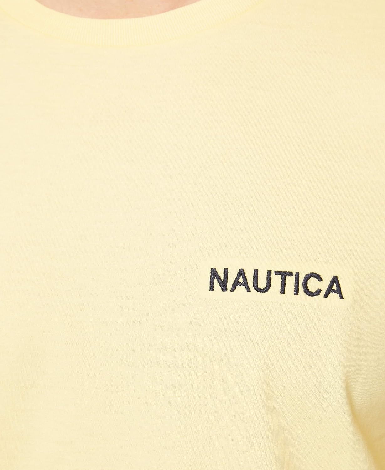 image:imageNautica Mens Short Sleeve Solid Crew Neck TShirt ShirtCorn Solid