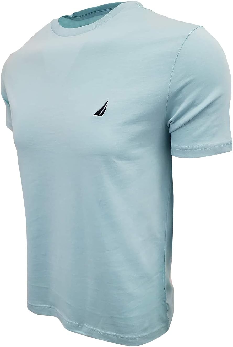 image:imageNautica Mens Short Sleeve Solid Crew Neck TShirt ShirtHarbor Mist 2021