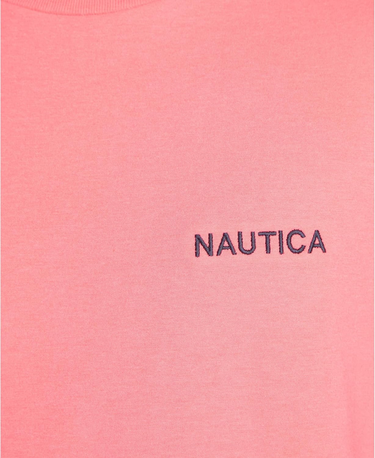 image:imageNautica Mens Short Sleeve Solid Crew Neck TShirt ShirtMelon Berry