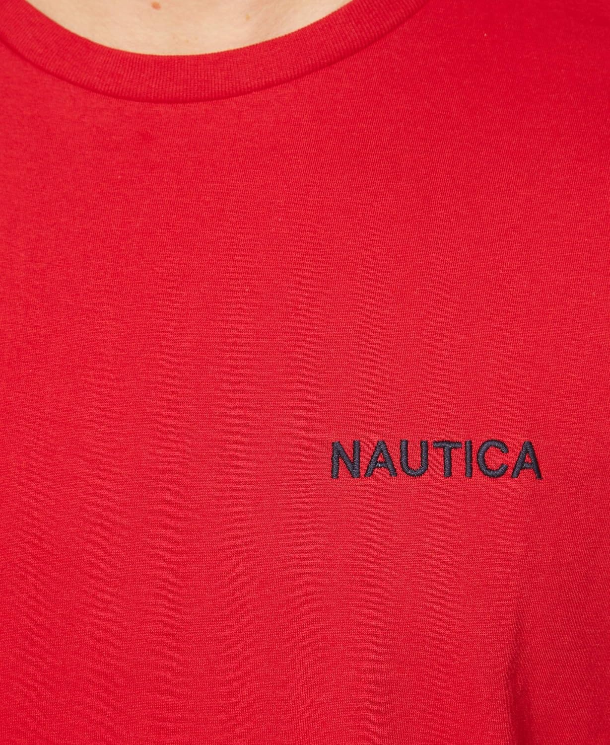 image:imageNautica Mens Short Sleeve Solid Crew Neck TShirt ShirtNautica Red Solid