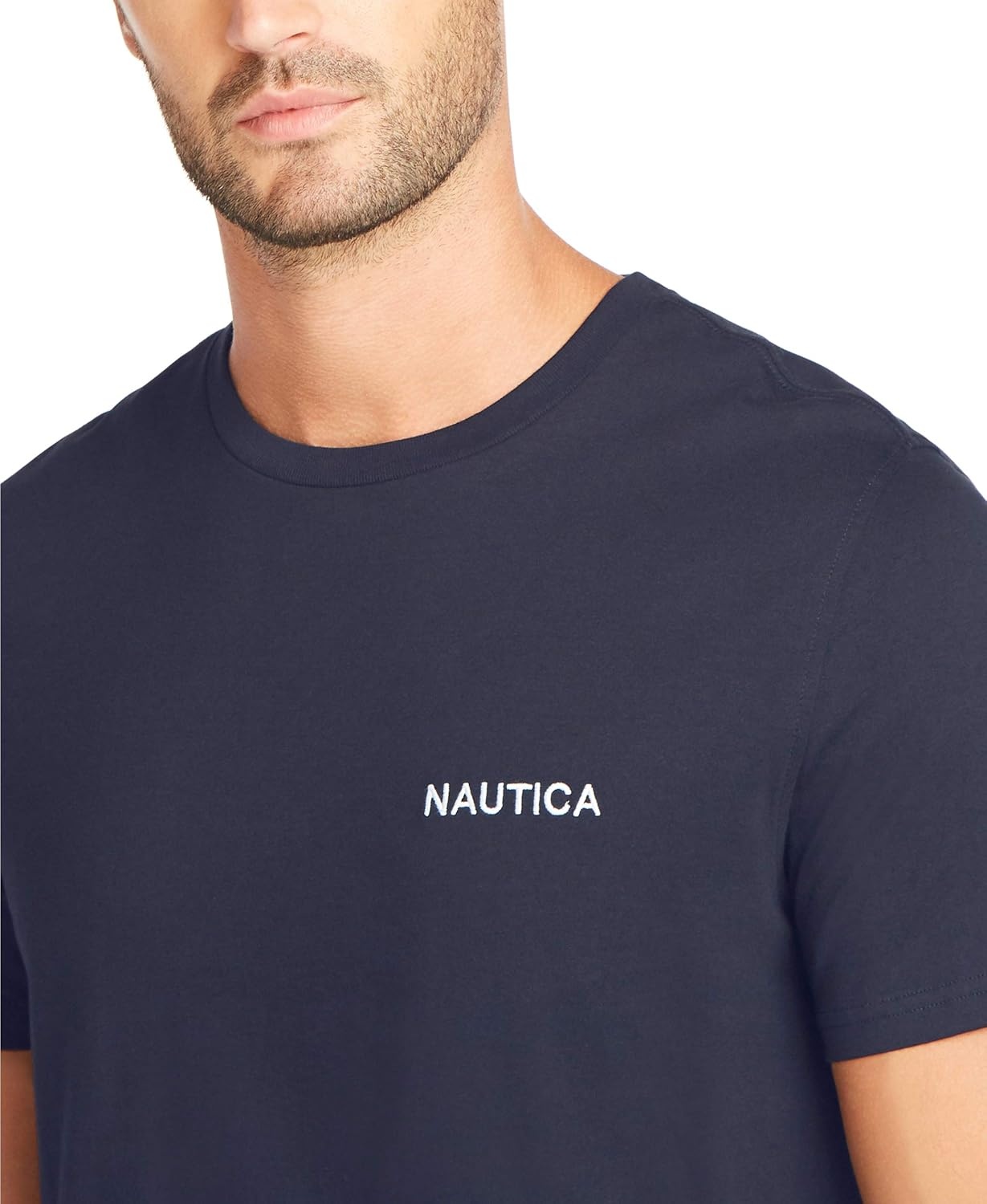 image:imageNautica Mens Short Sleeve Solid Crew Neck TShirt ShirtNavy Solid