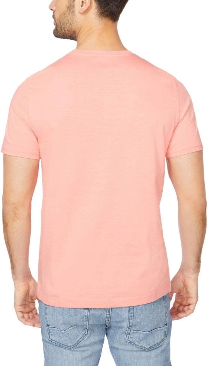 image:imageNautica Mens Short Sleeve Solid Crew Neck TShirt ShirtPale Coral Solid