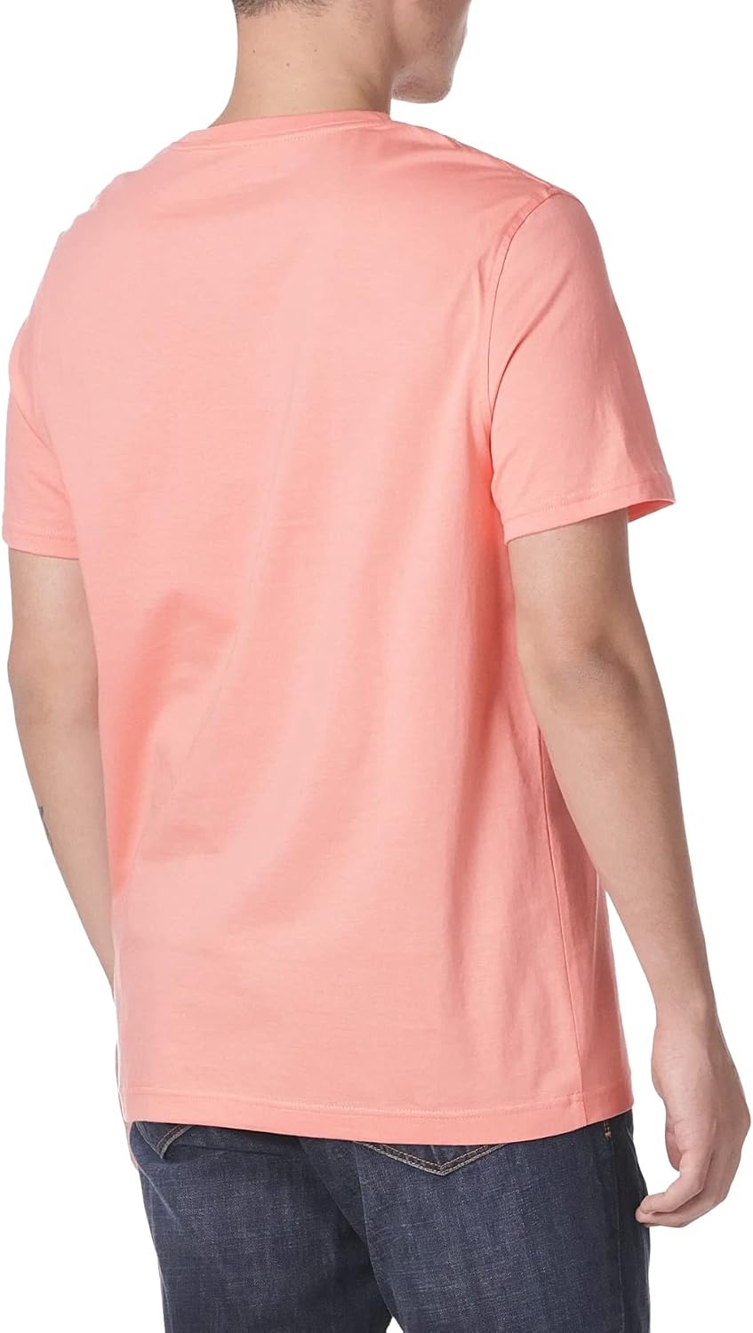 image:imageNautica Mens Short Sleeve Solid Crew Neck TShirt ShirtPale Coral Solid